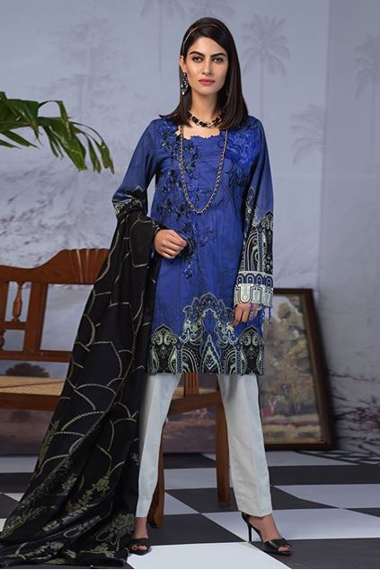Picture of Blue  Embroidered Suit
