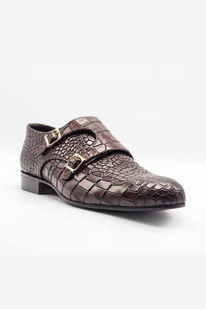 Footprint - Brown Latest Reptile Texture Double Monk
